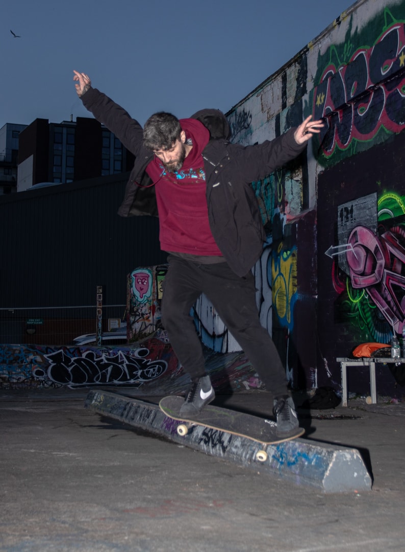 End of session, golden hour on the Mersey
