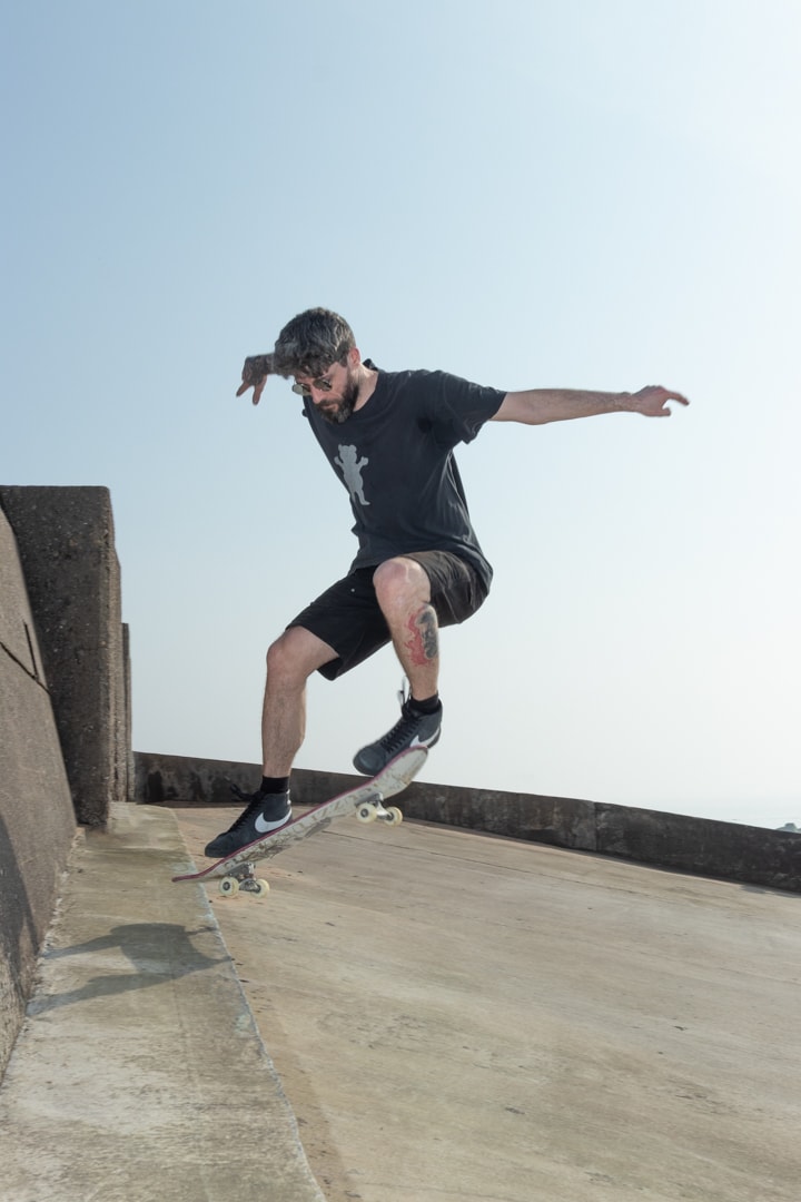 Motion blur through the park