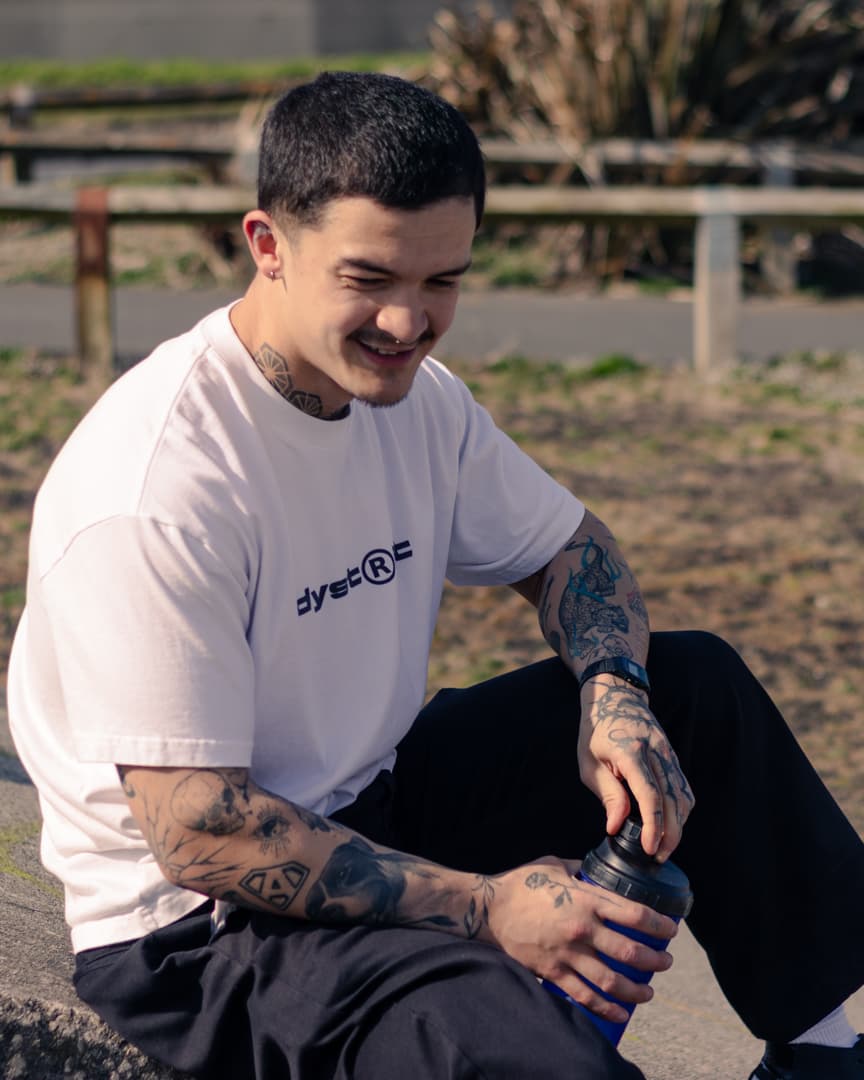 Airborne above the half pipe